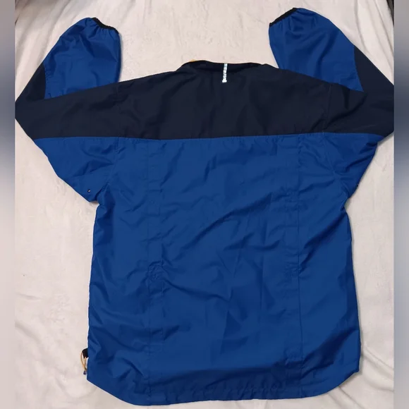 Starter Vented‎ Windbreaker Rain Jacket Mens Medium Blue Full Zip Polyester